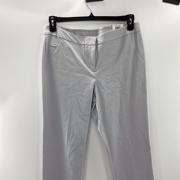 NWT Alfani Silver Crop Comfort Waist Size 8 Pants - Picture 2 of 3